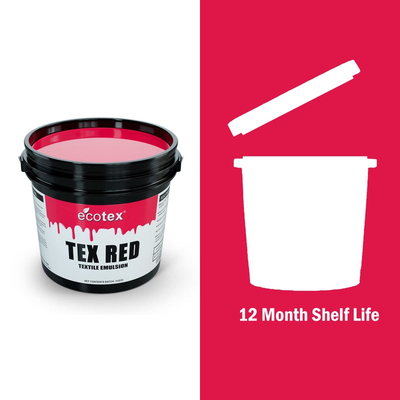 Screen Print Direct EcotexÂ® Tex-Red Screen Printing Emulsion (Pint - 16oz.) Pre-Sensitized Photo Emulsion for Silk Screens and Fabric - for Screen Printing Plastisol Inks, Pure Photopolymer Screen Printing Supplies - Image 4